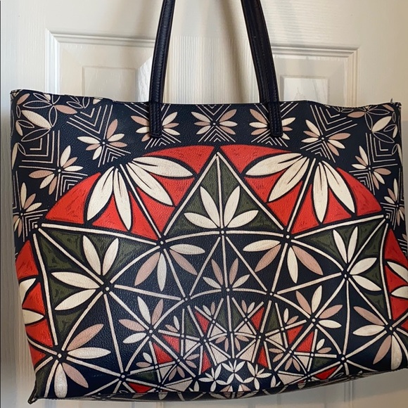 Tory Burch Multicolor Geometric Tote - Picture 2 of 5